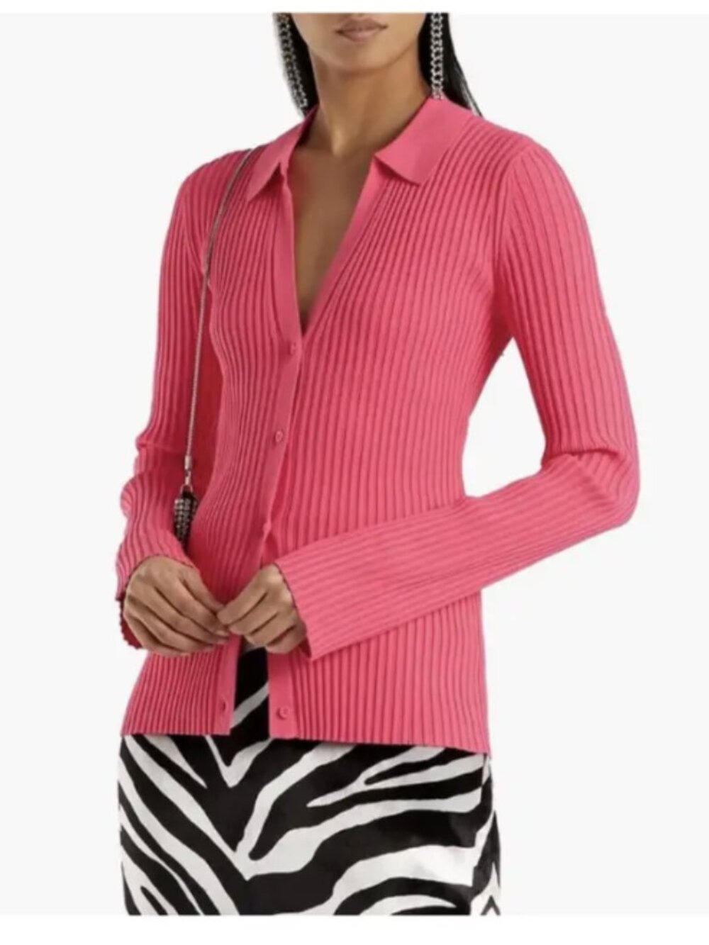 Helmut Lang Ribbed Cardigan